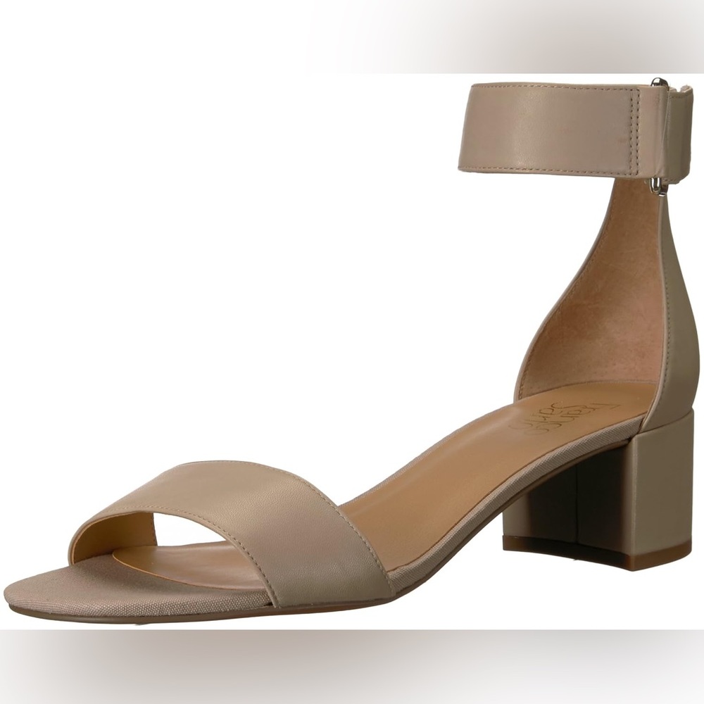 Franco Sarto Rosalina tan leather sandals ankle strap women’s size 10 dress shoe